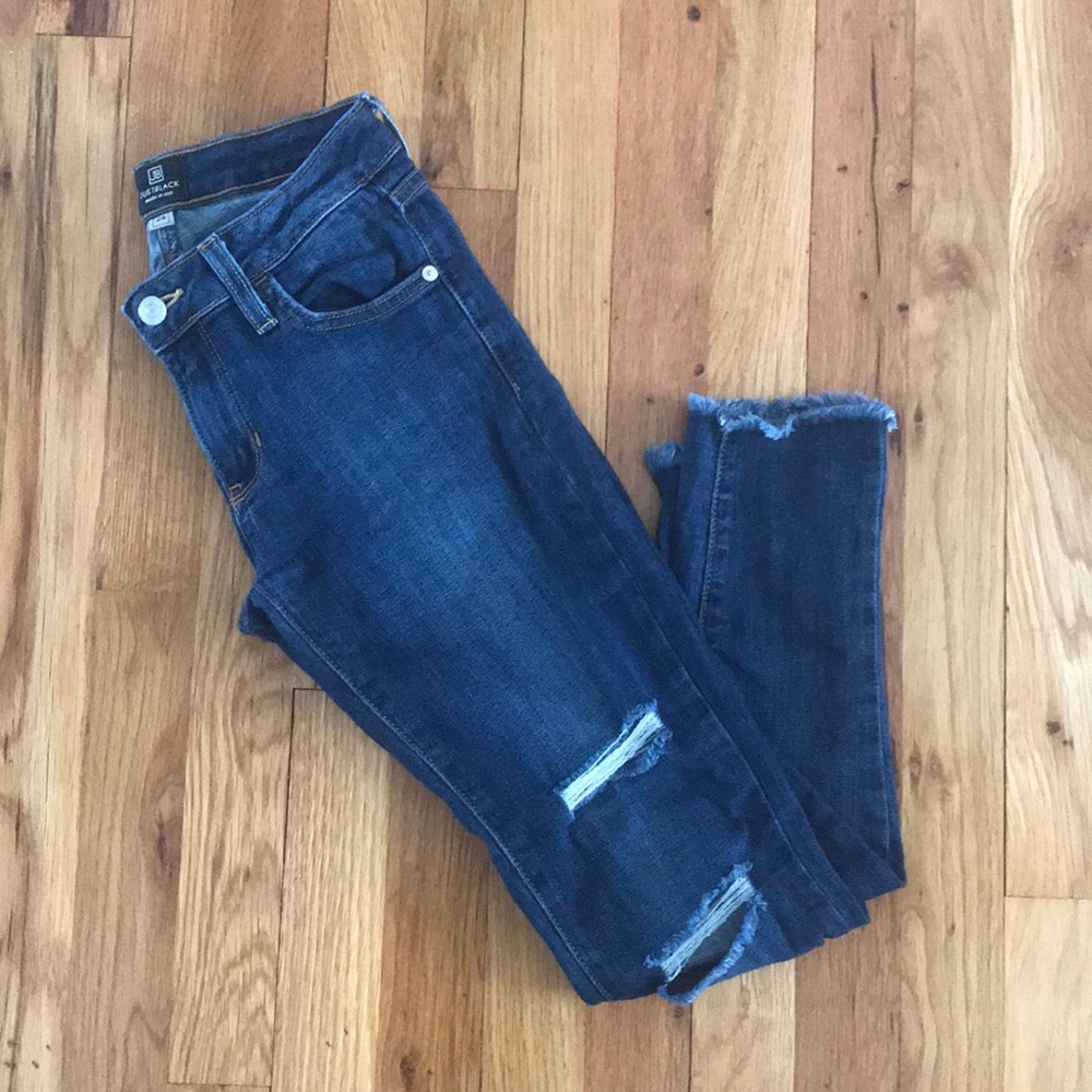 Just Black Slit Jeans